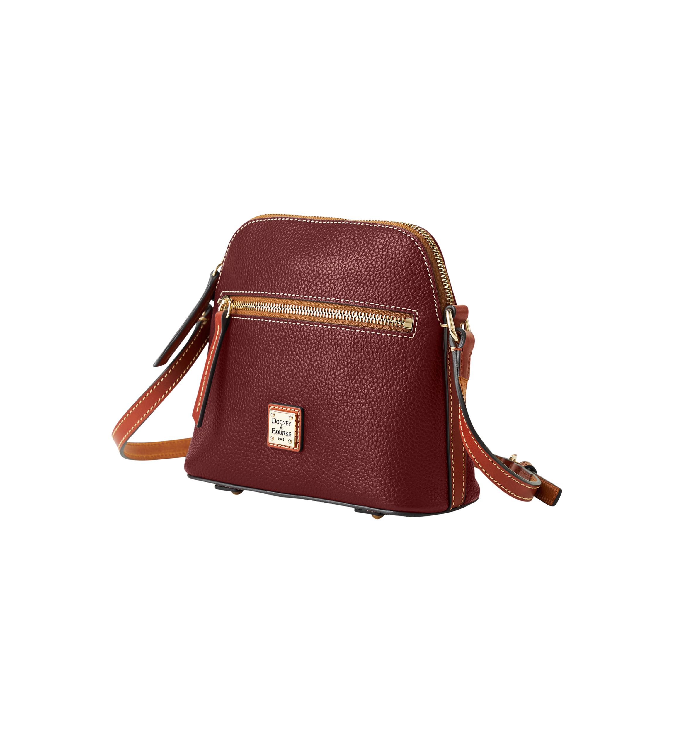 Pebble Grain Domed Crossbody