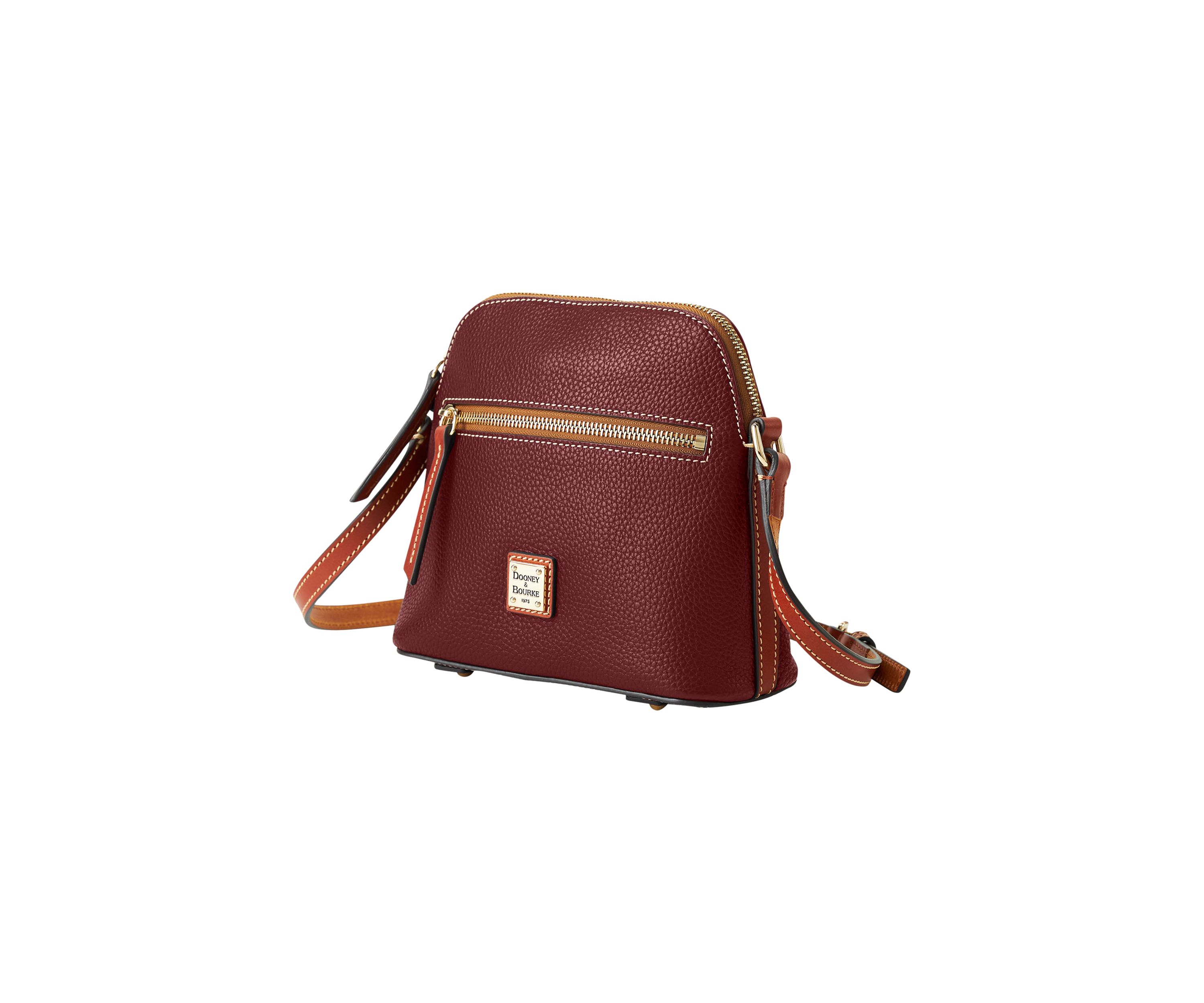 Pebble Grain Domed Crossbody