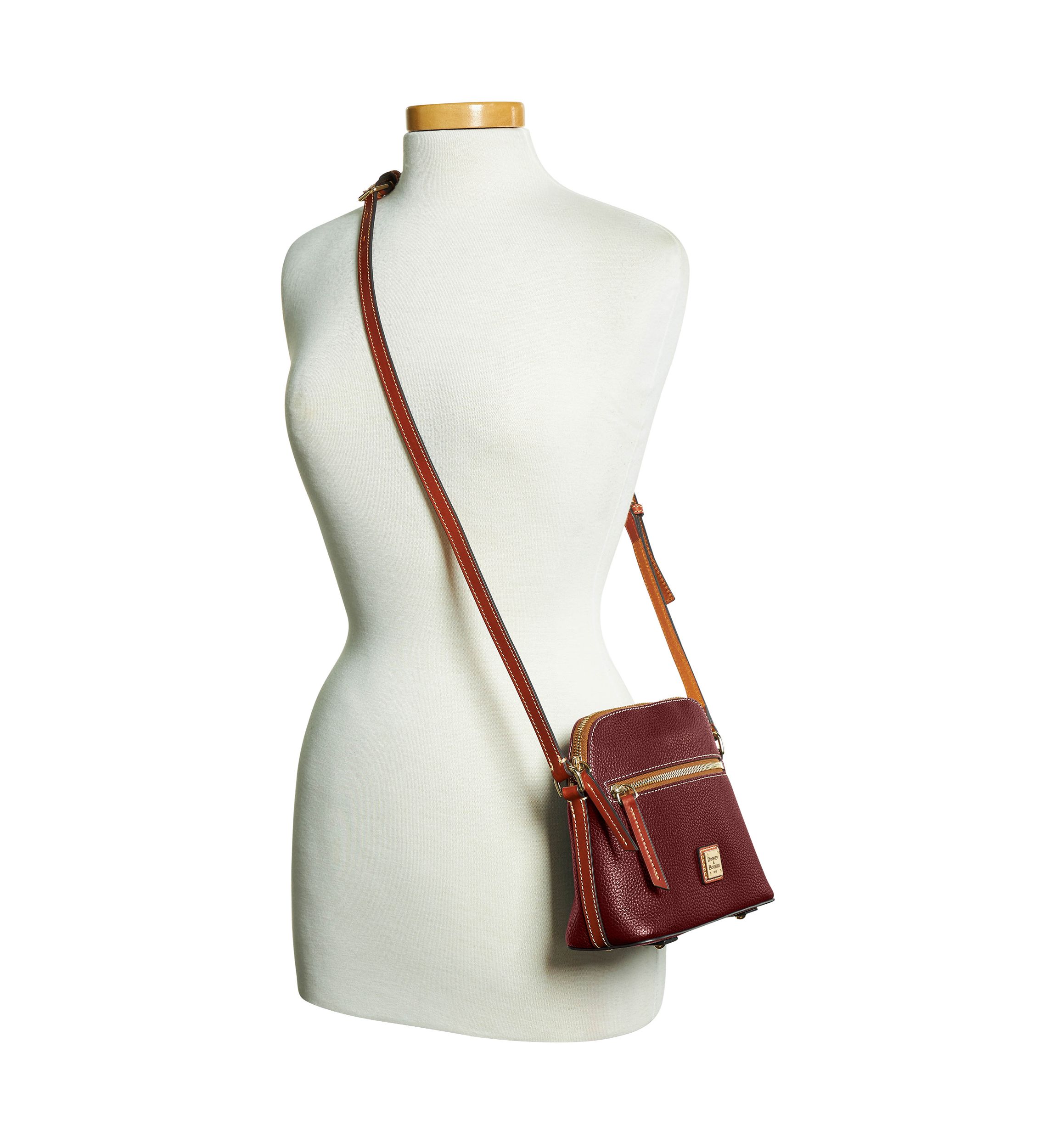 Pebble Grain Domed Crossbody