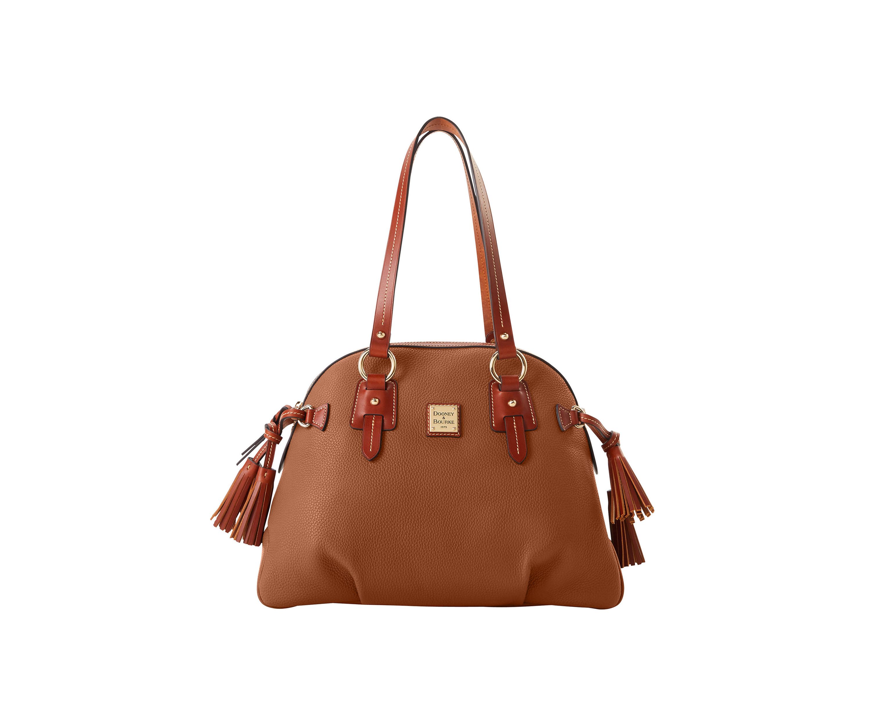 Pebble Grain Domed Satchel