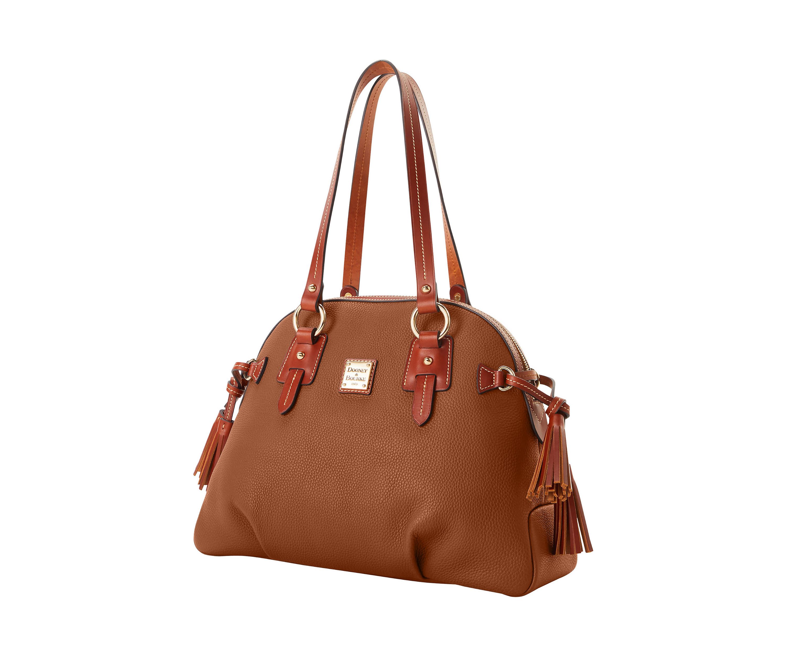 Pebble Grain Domed Satchel