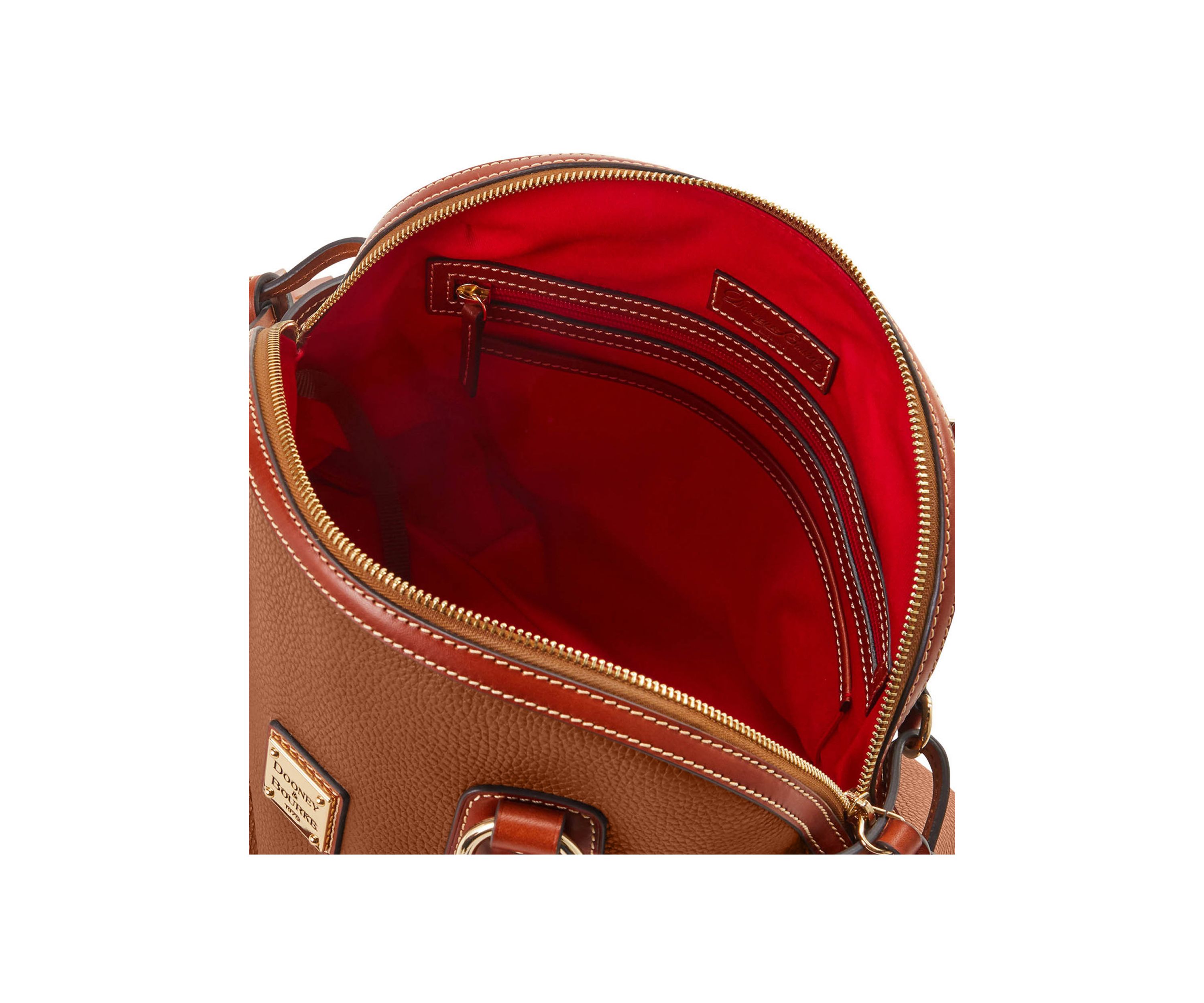 Pebble Grain Domed Satchel