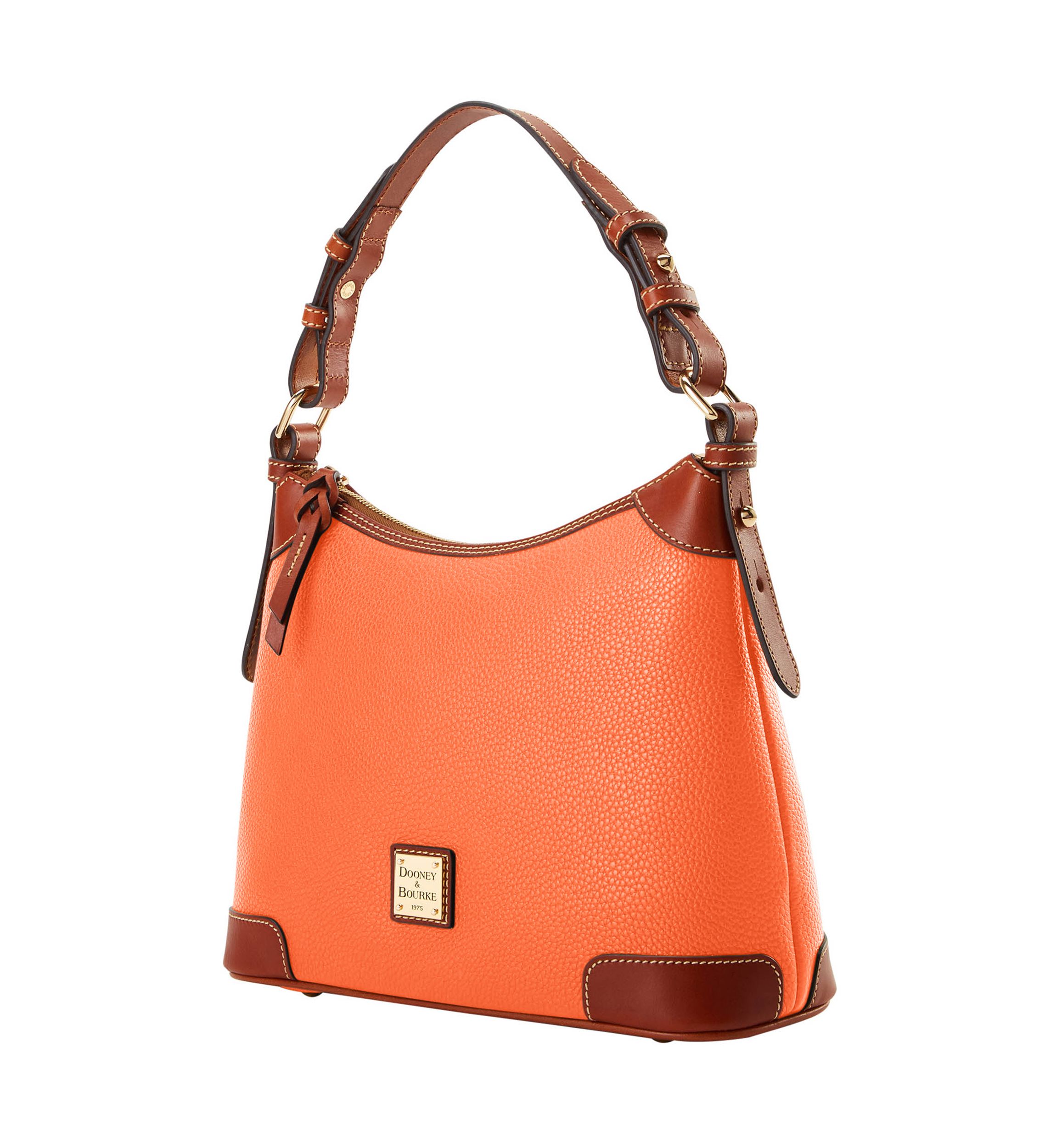 Pebble Leather Small Hobo Bag