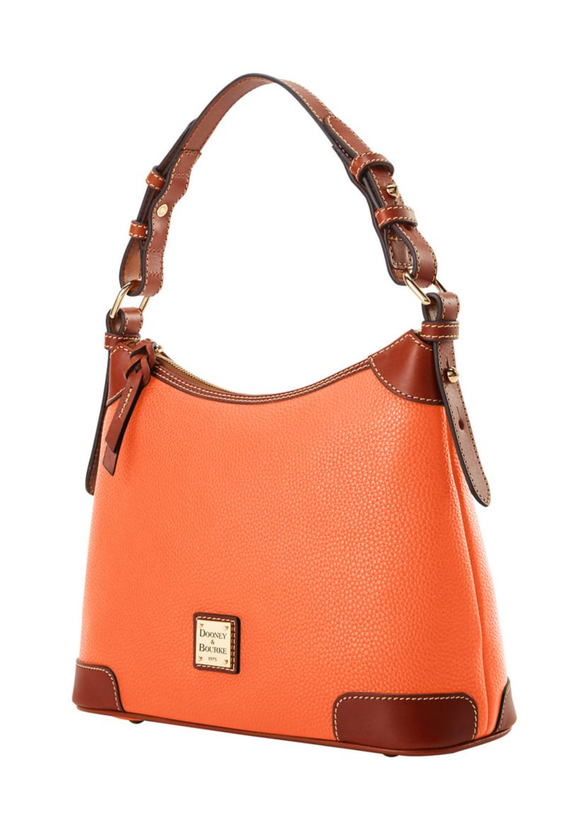 Pebble Leather Small Hobo Bag