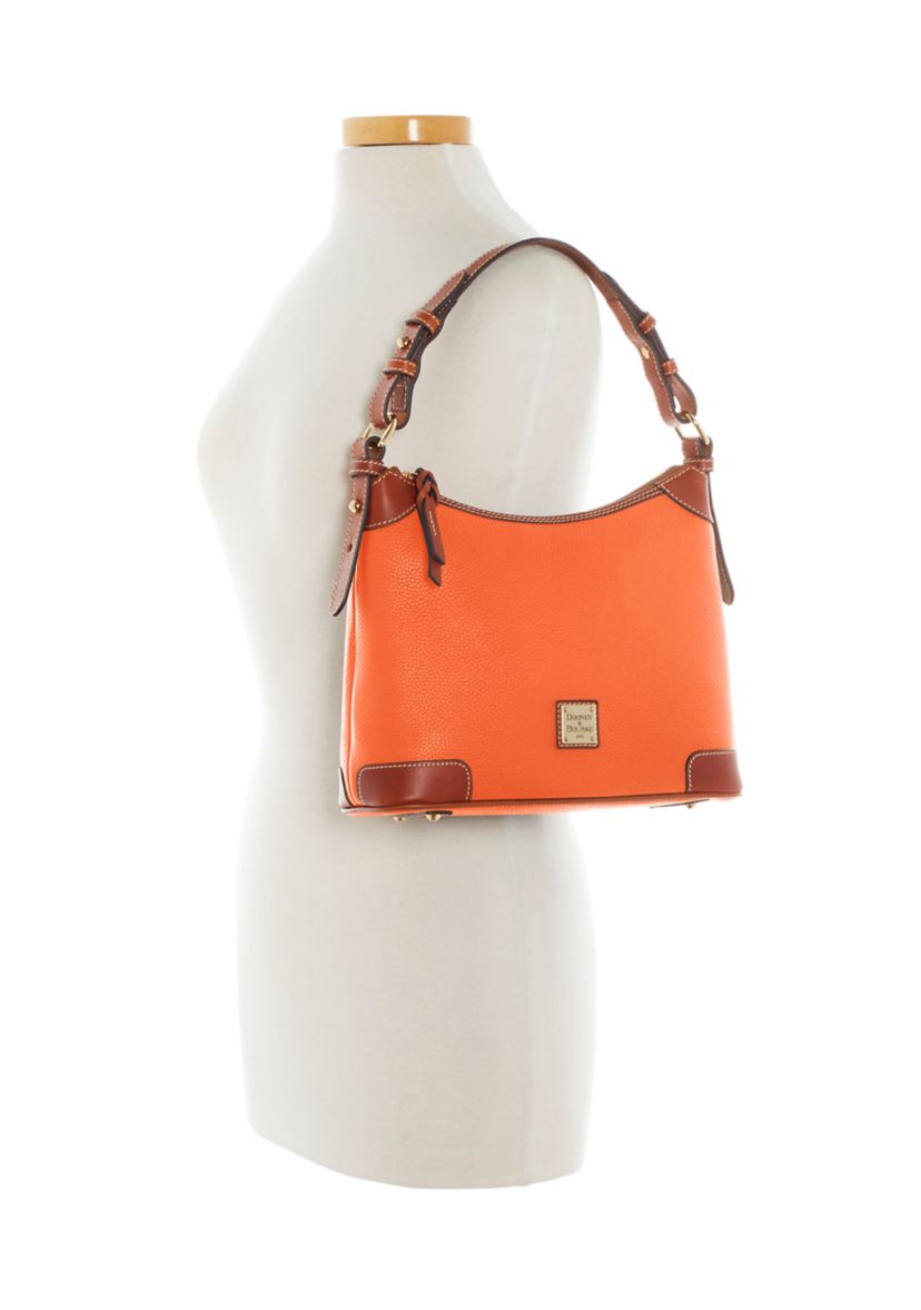 Pebble Leather Small Hobo Bag