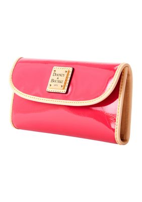 Dooney & Bourke Women's Patent Leather Continental Clutch, Pink