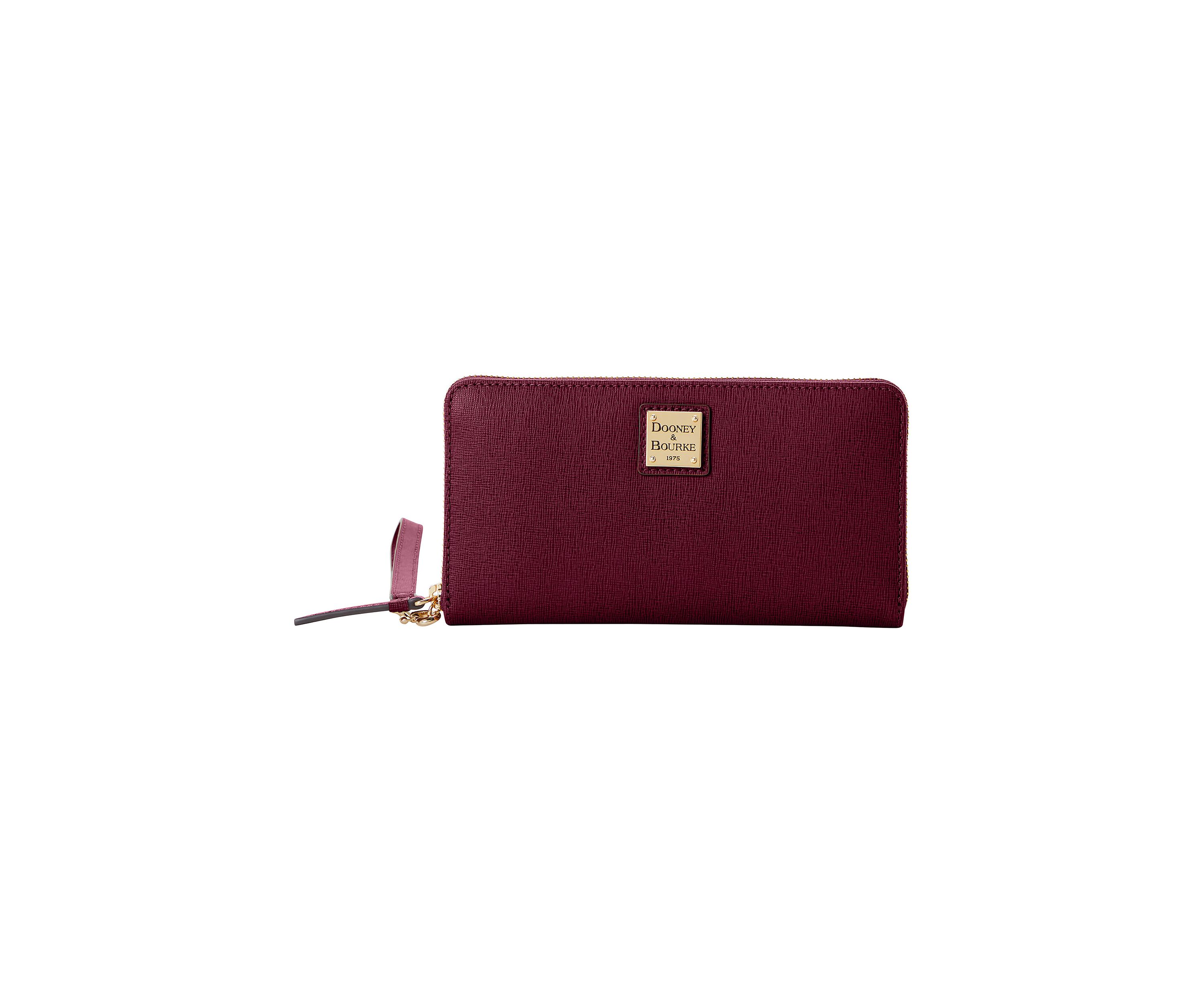 Saffiano Large Zip Around Wristlet