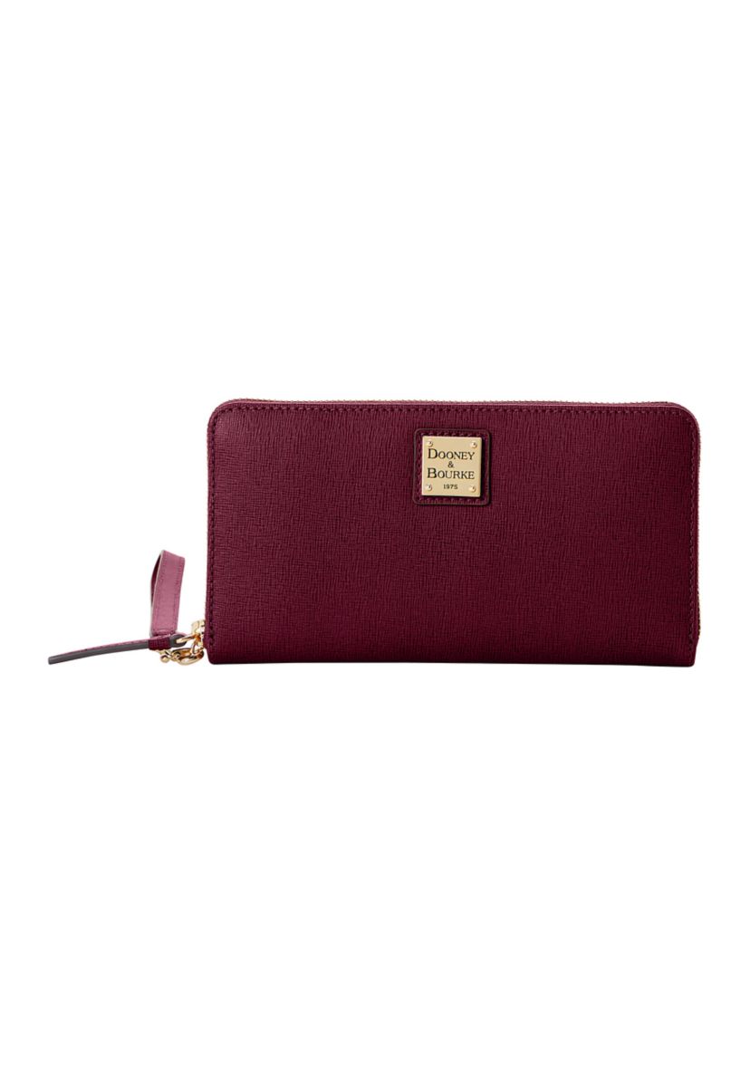 Saffiano Large Zip Around Wristlet