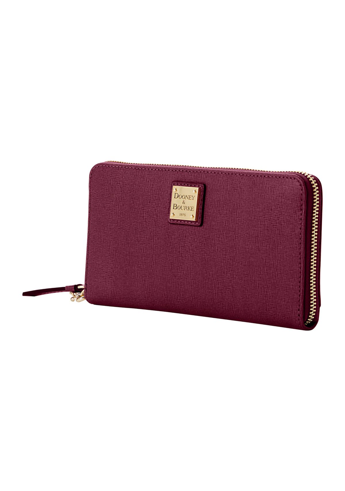 Saffiano Large Zip Around Wristlet