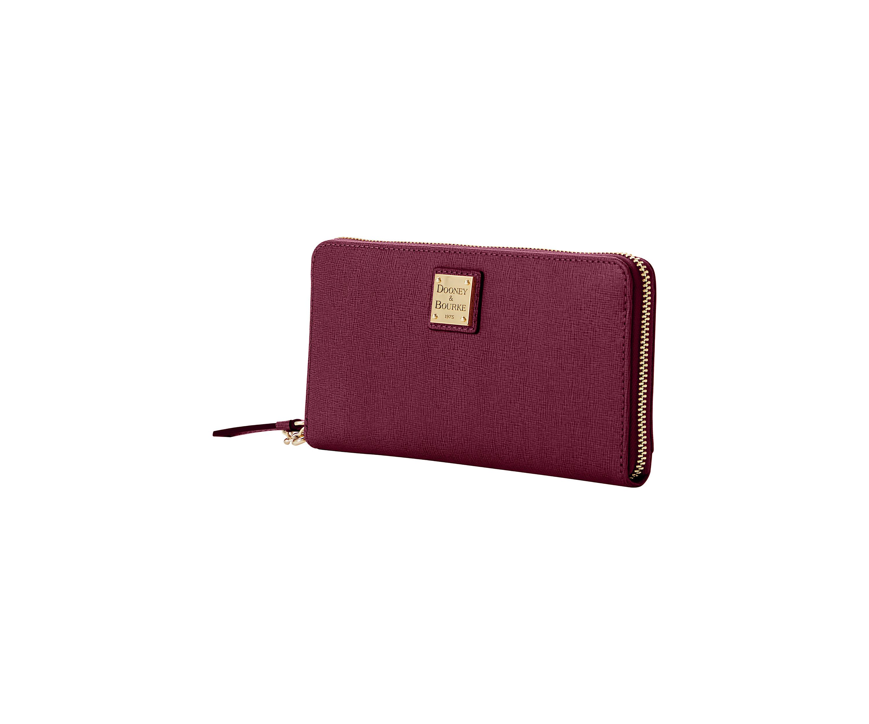 Saffiano Large Zip Around Wristlet