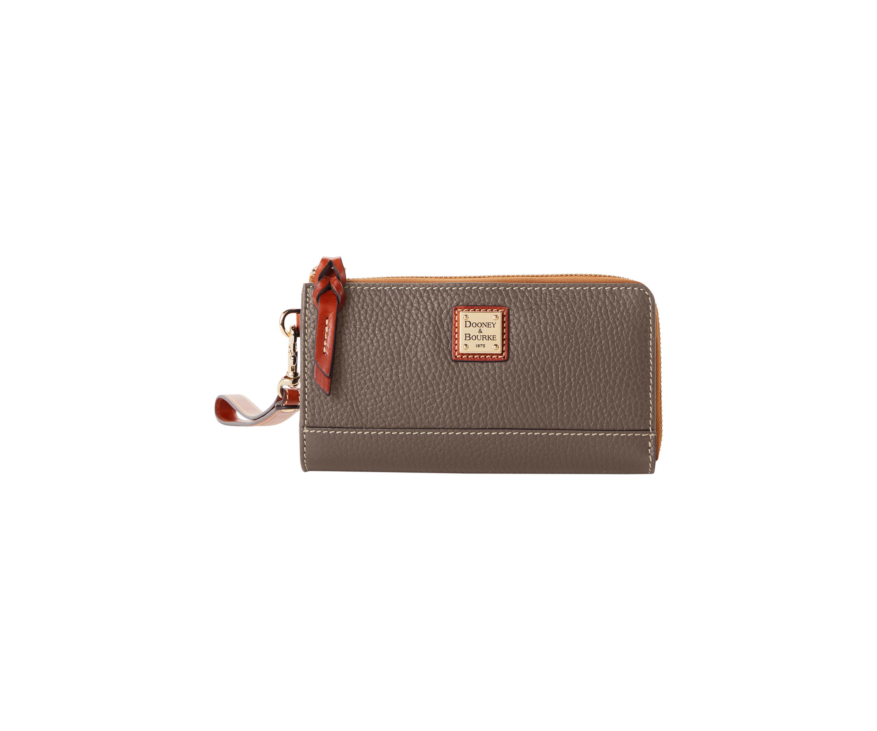 Pebble Folded Zip Wristlet 