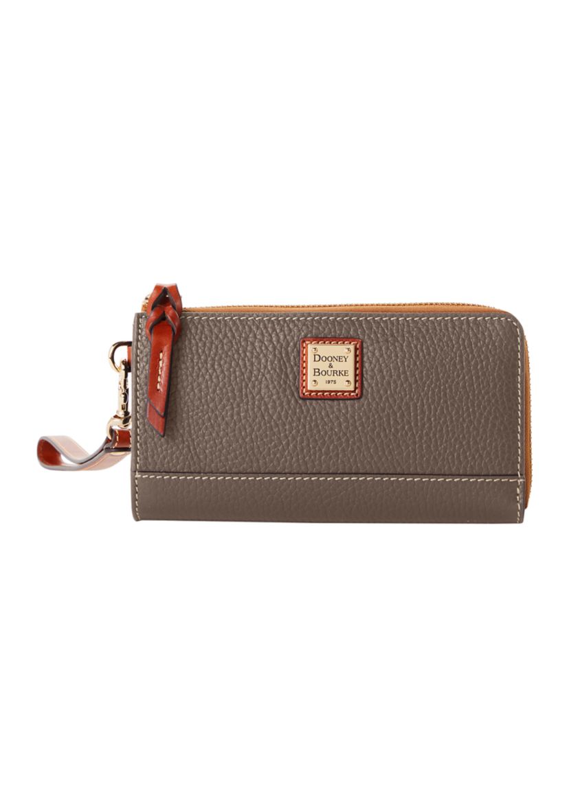 Pebble Folded Zip Wristlet 