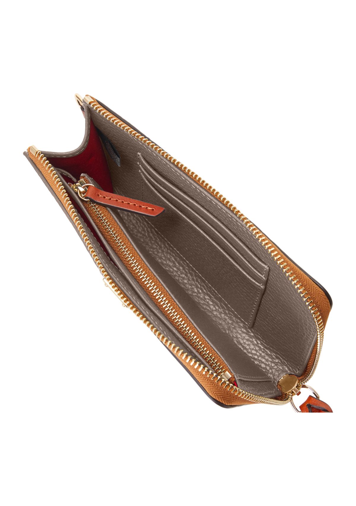 Pebble Folded Zip Wristlet 