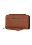 Sierra Double Zip Clutch with removable Wristlet
