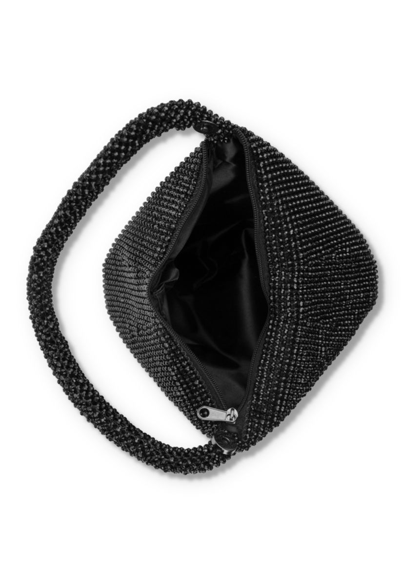 Staci Wristlet Sparkle Mesh Bag 