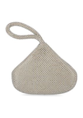 Staci Wristlet Sparkle Mesh Bag