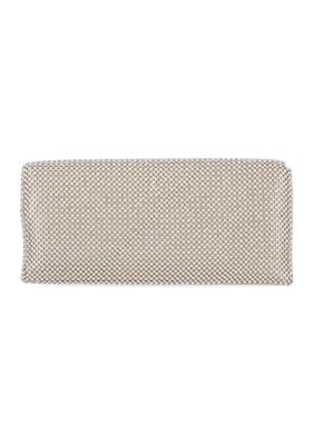 Helena Diamond Mesh Flap Clutch