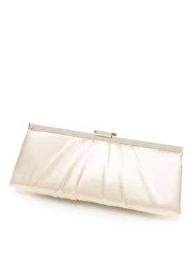 Jessica McClintock East West Satin Frame Clutch | belk