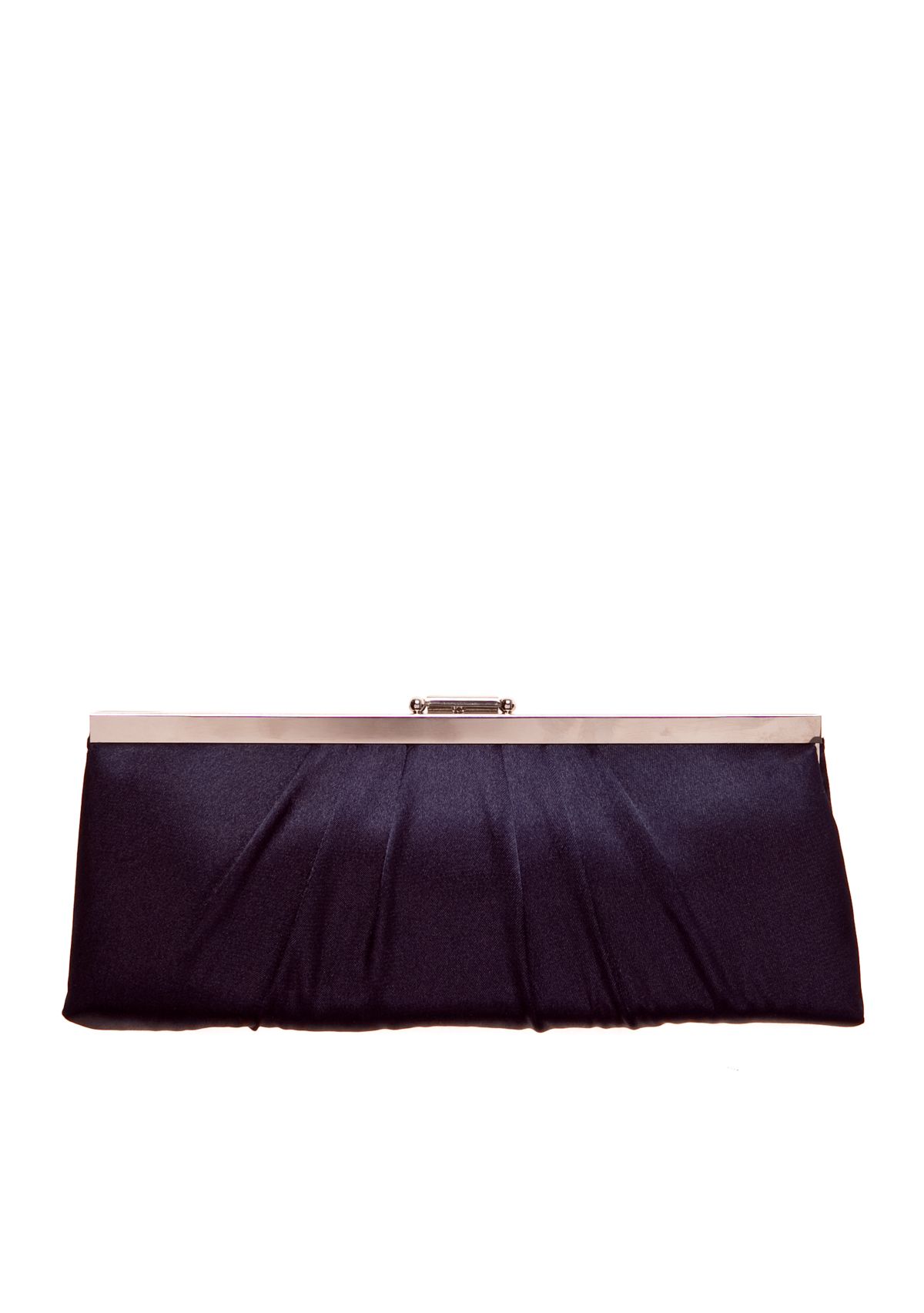 East West Satin Frame Clutch