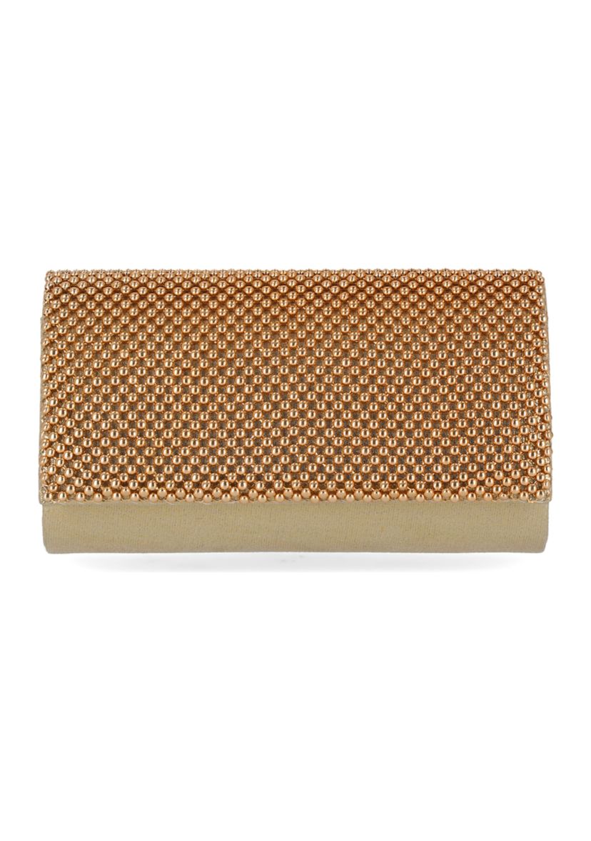 Luisa Ball Mesh Flap Clutch
