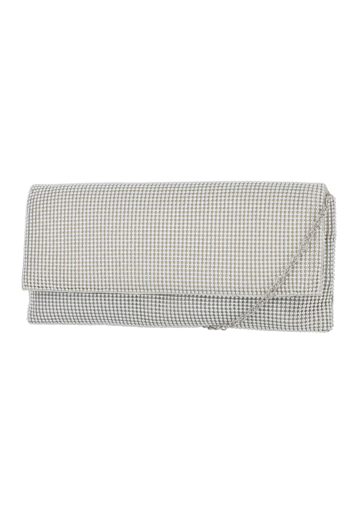 Helena Ball Mesh Flap Clutch