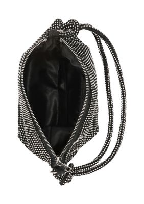 Dolly - Crystal Mesh Knot Handle Hobo Bag