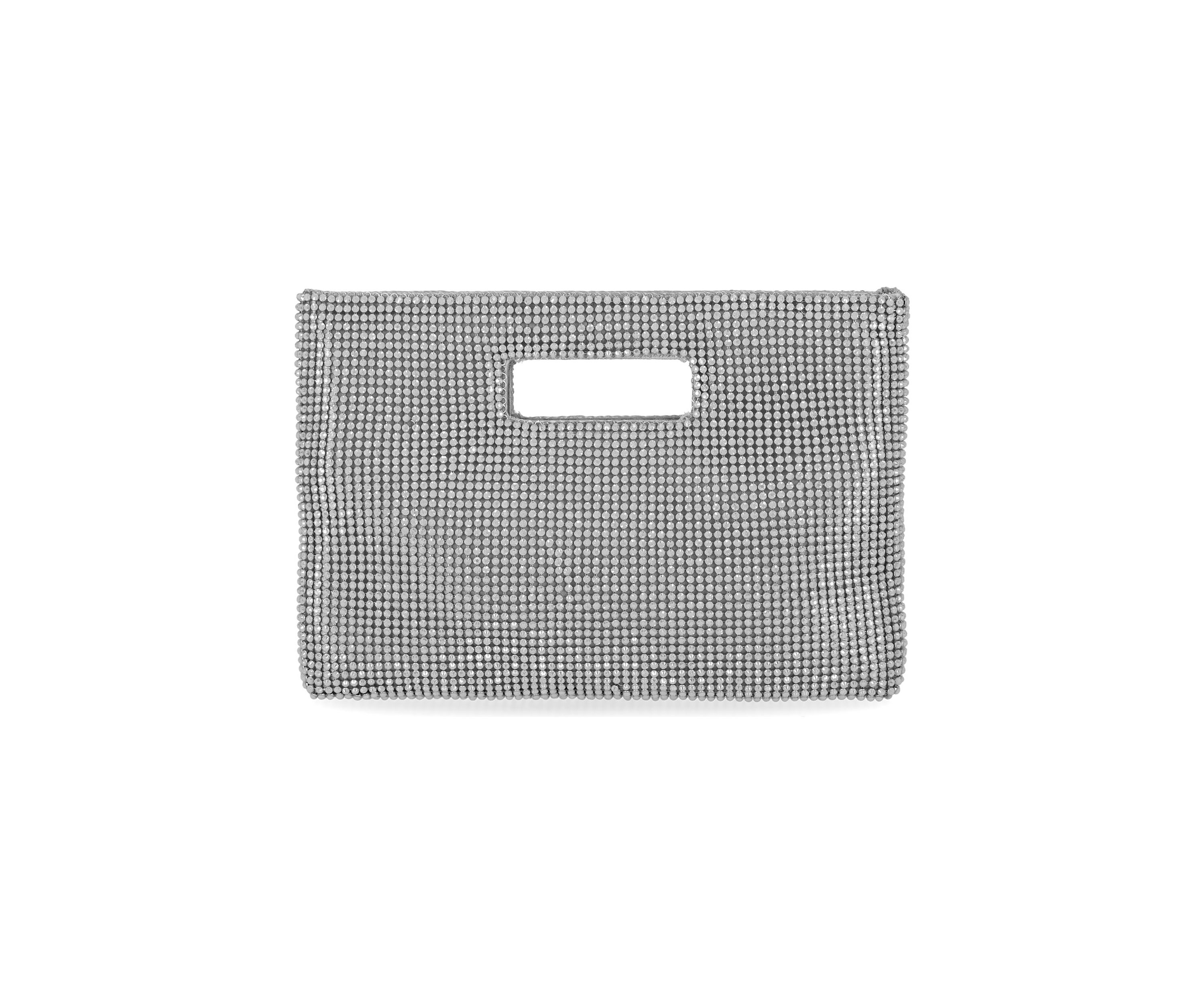 Asher Diamond Mesh Cut Out Handle Clutch