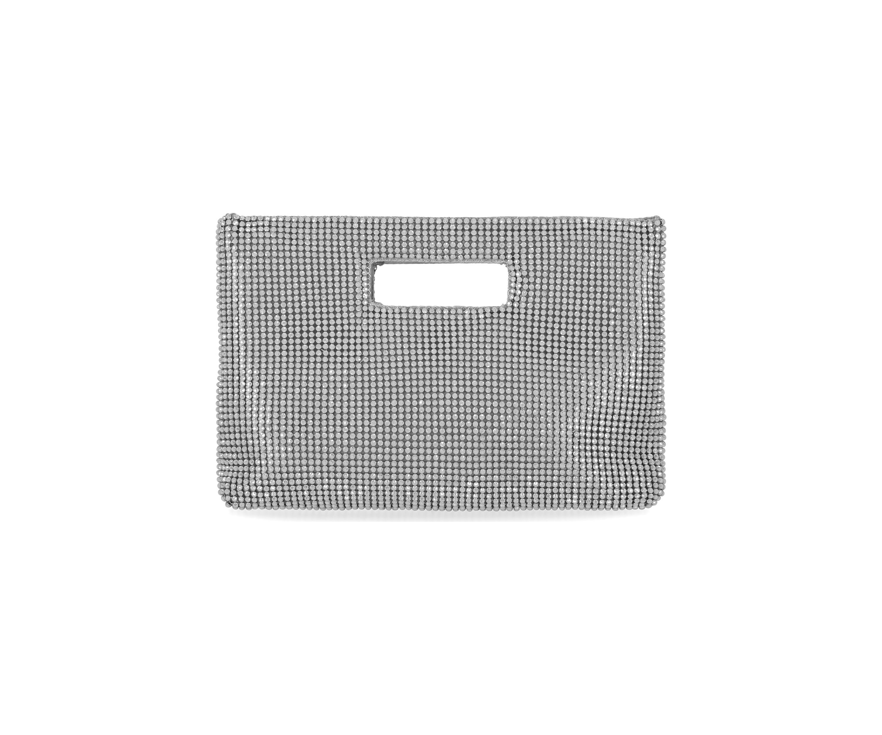 Asher Diamond Mesh Cut Out Handle Clutch