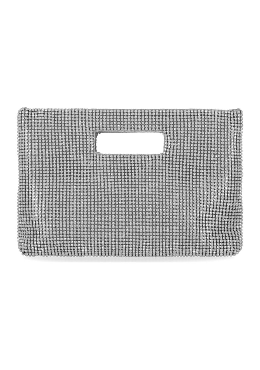 Asher Diamond Mesh Cut Out Handle Clutch