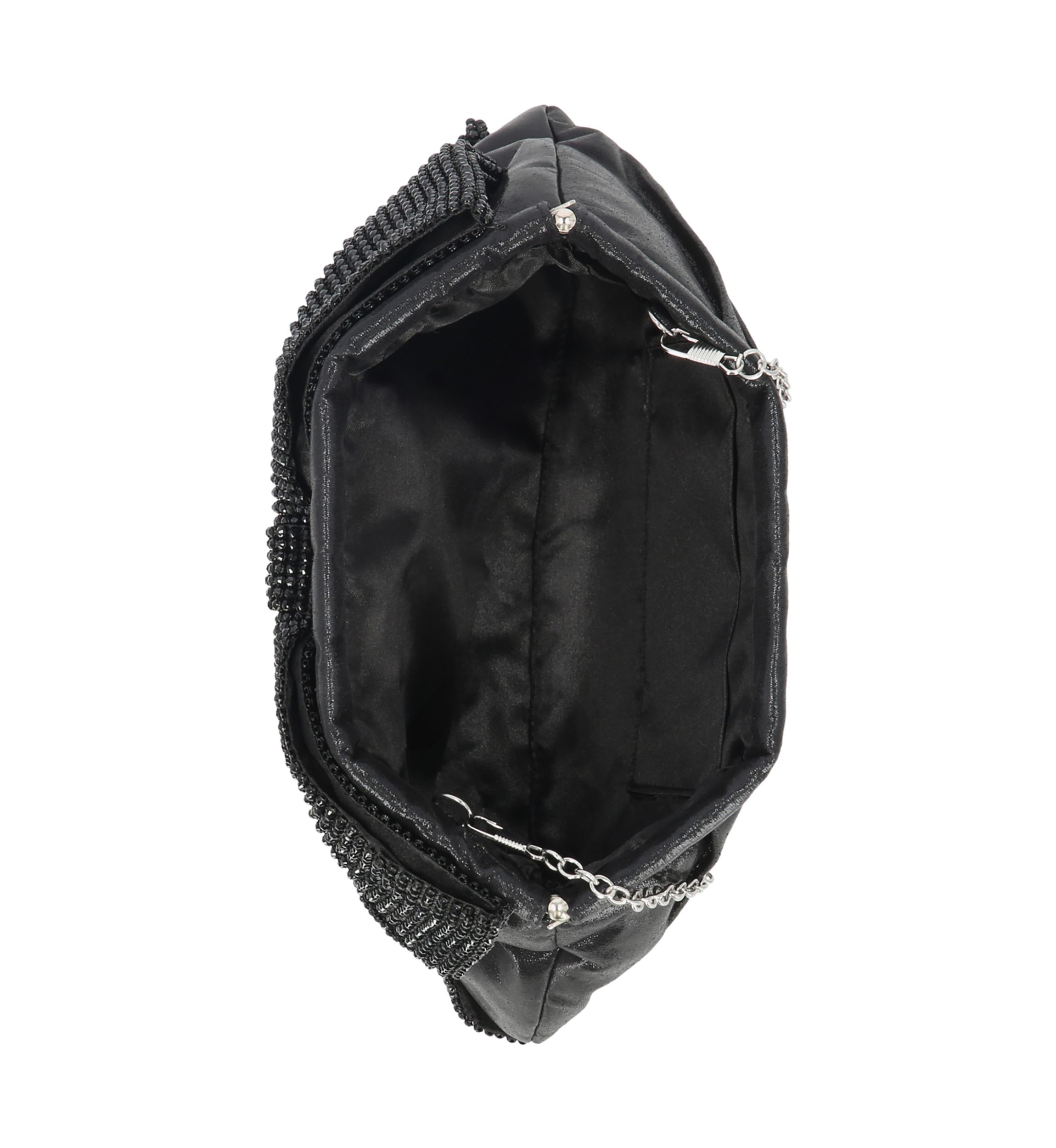 Vivienne - Diamond Mesh Facile Frame Bow Clutch