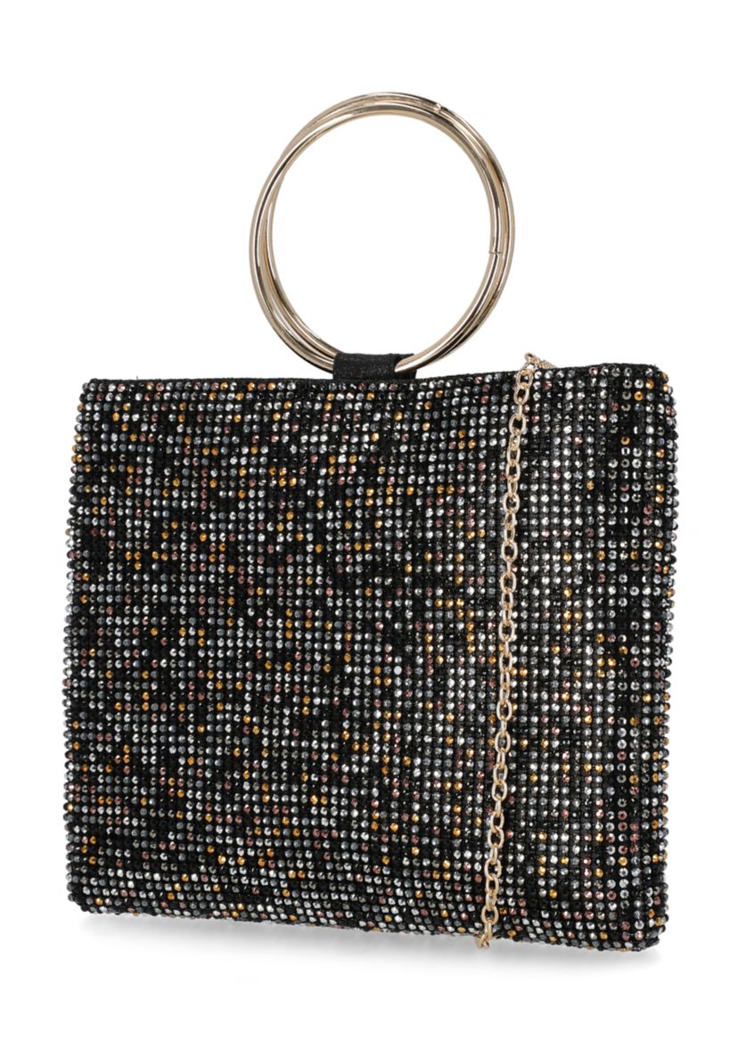 Womens Nesta Diamond Mesh Ring Bag