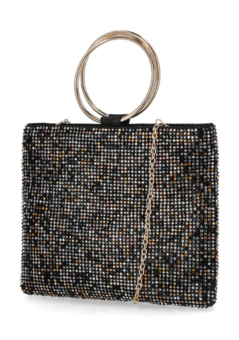 Womens Nesta Diamond Mesh Ring Bag