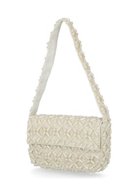 Quinn - Handcrafted Beaded Baguette Bag
