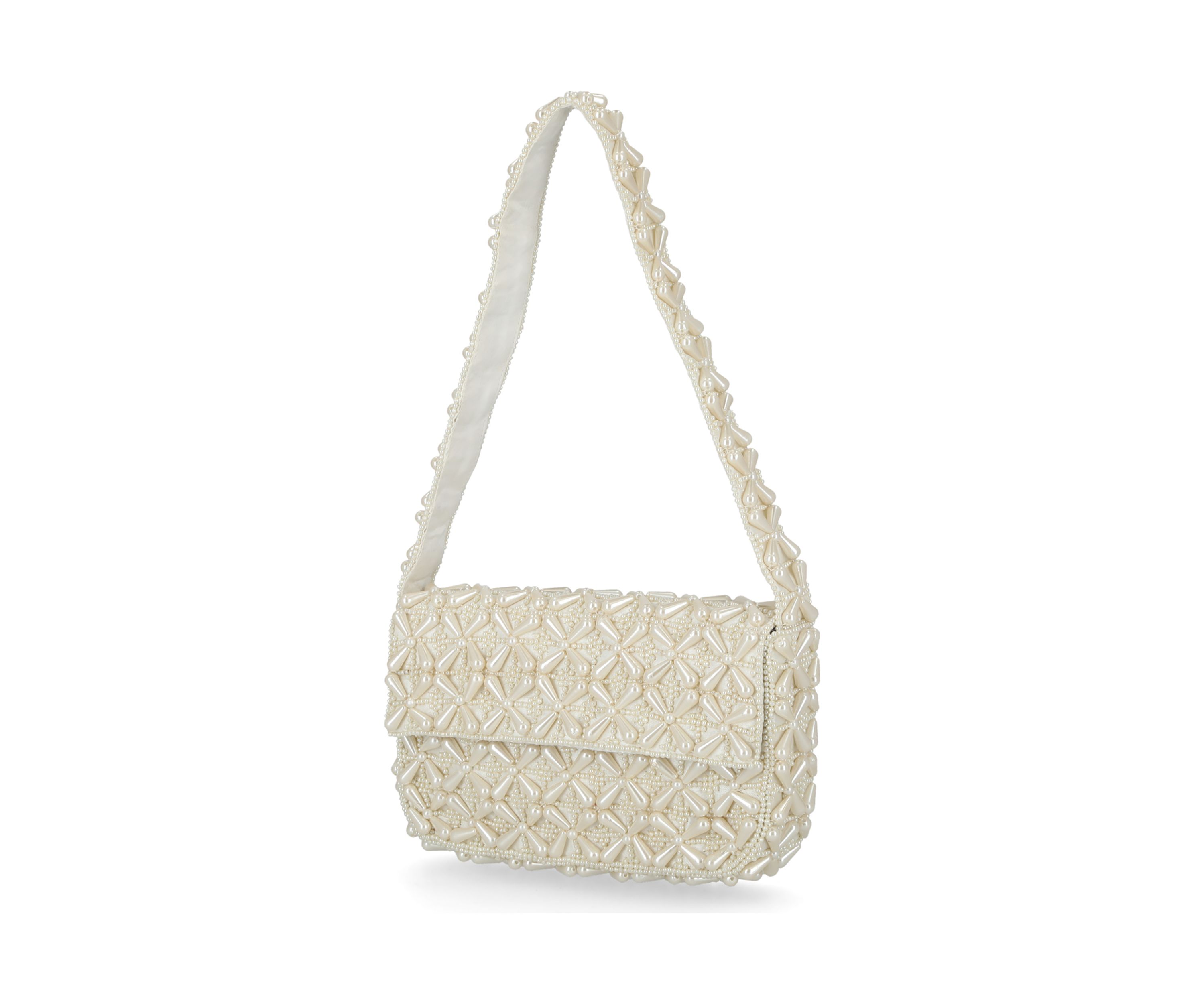 Quinn - Handcrafted Beaded Baguette Bag