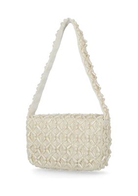 Quinn - Handcrafted Beaded Baguette Bag