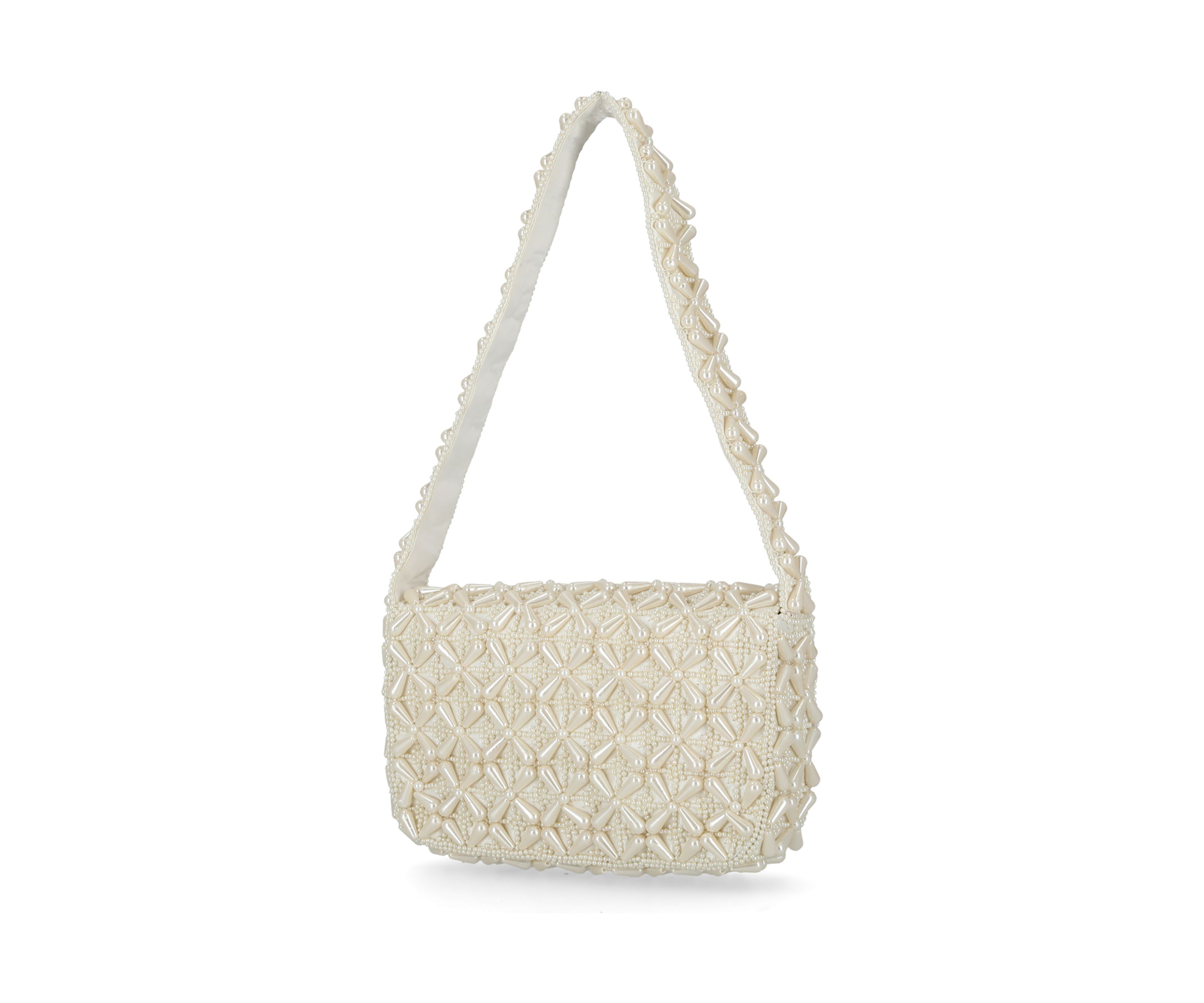 Quinn - Handcrafted Beaded Baguette Bag