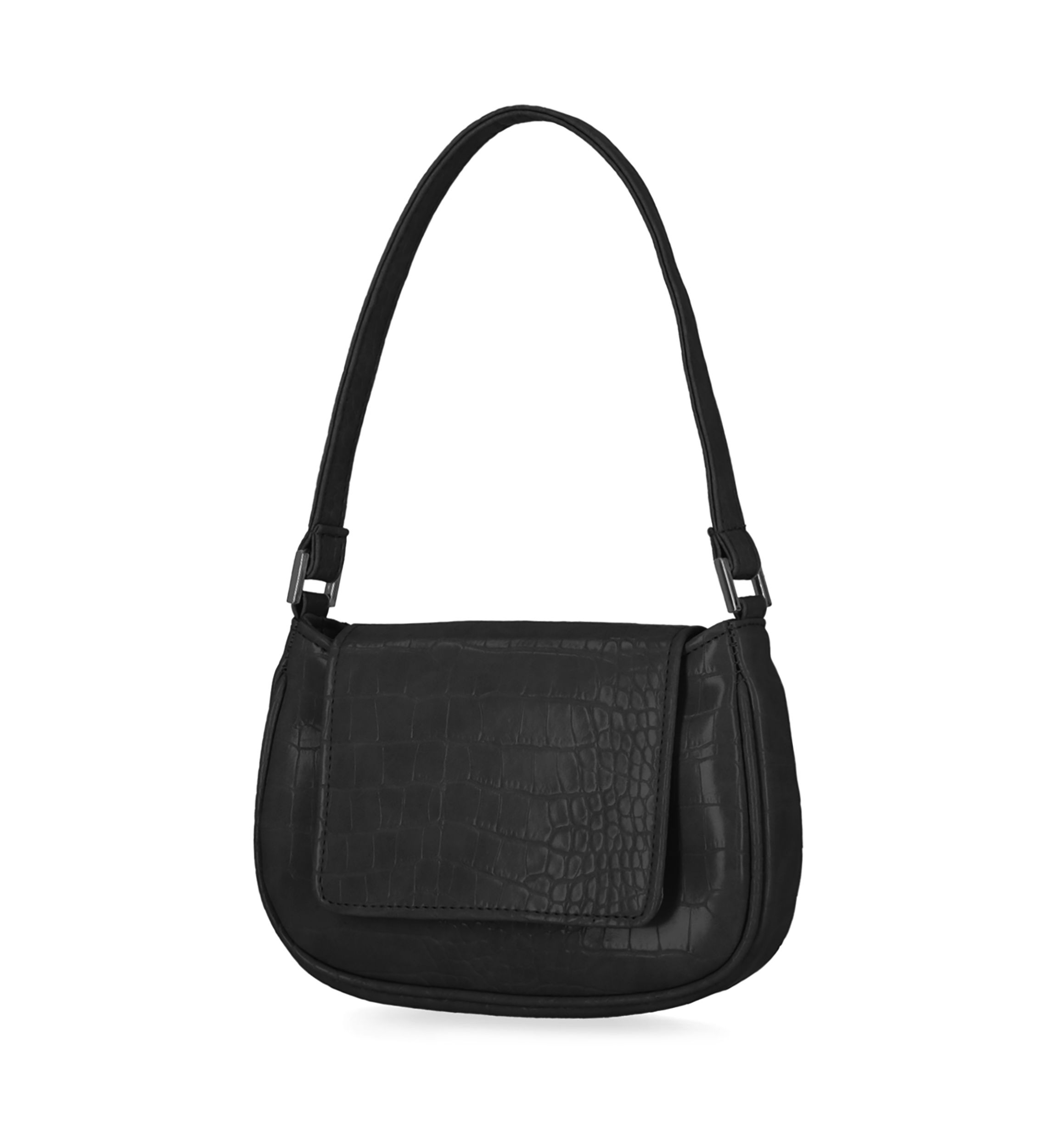 Isabelle - Croco Flap Shoulder Bag
