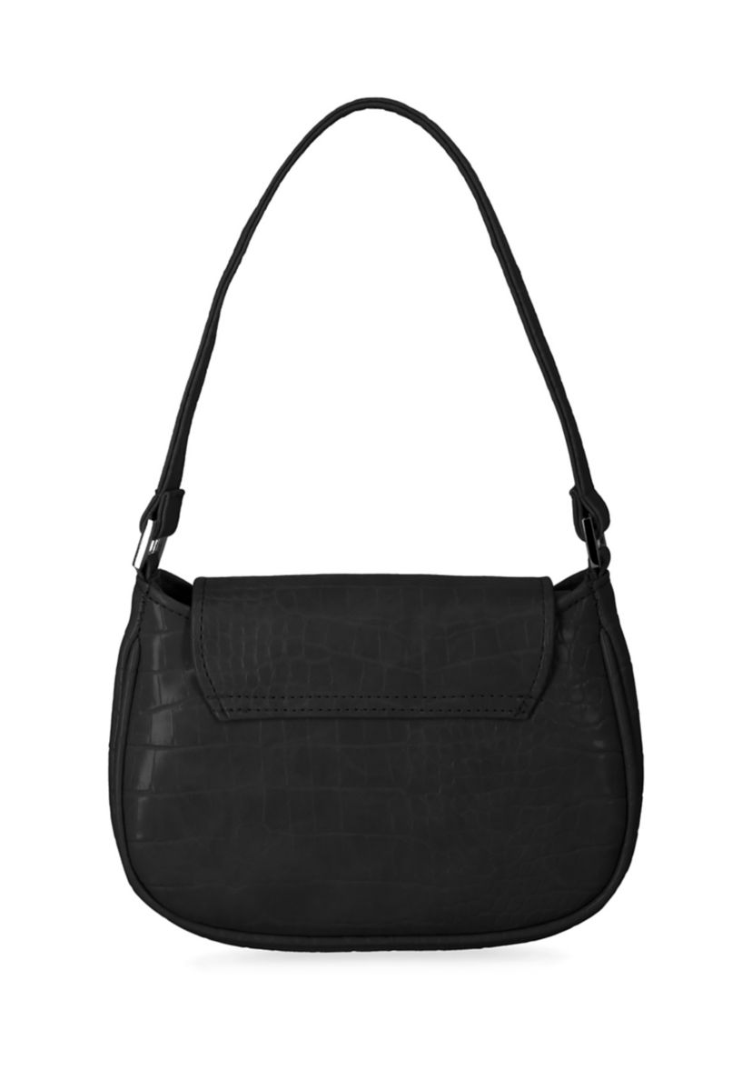 Isabelle - Croco Flap Shoulder Bag