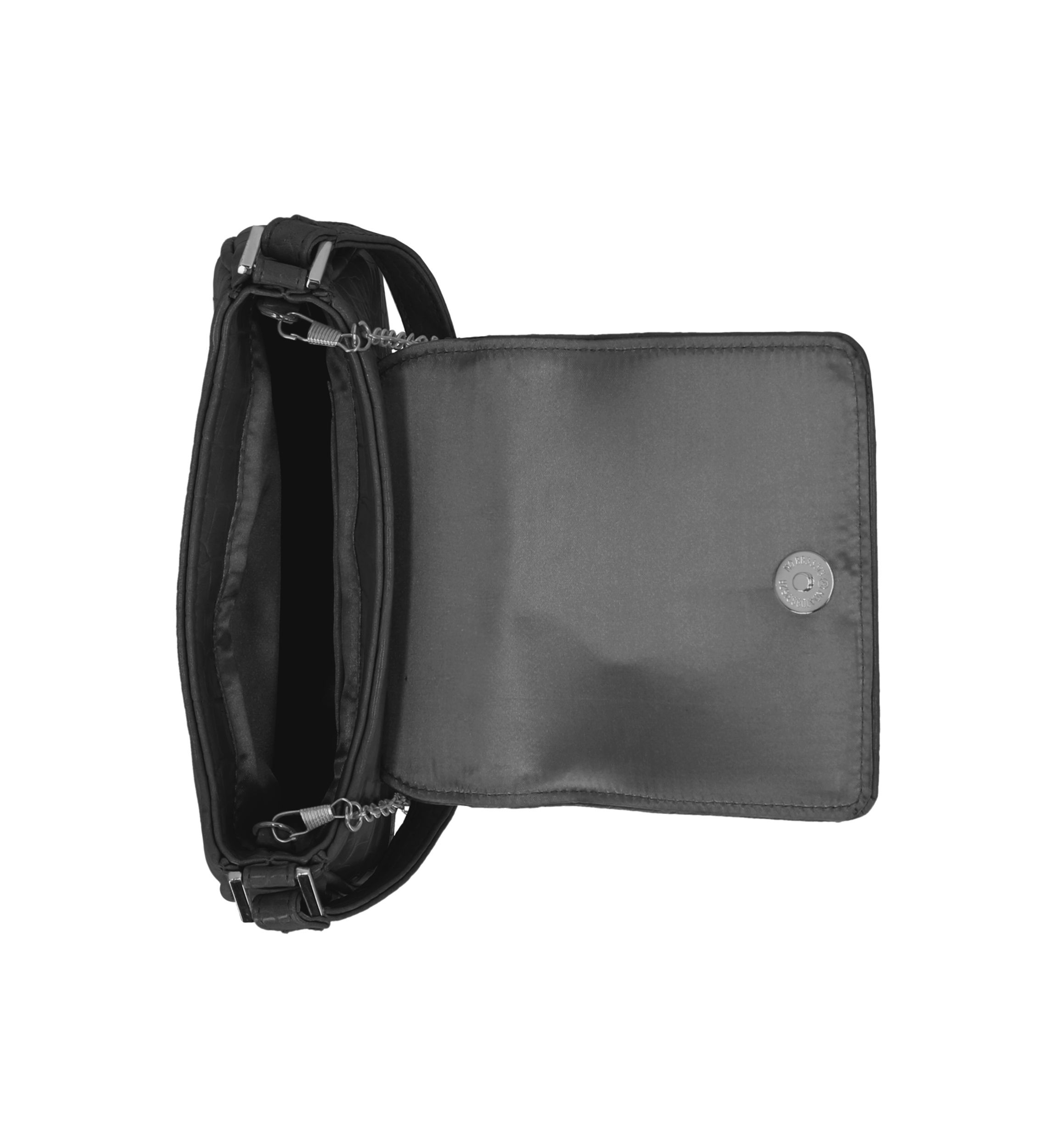 Isabelle - Croco Flap Shoulder Bag