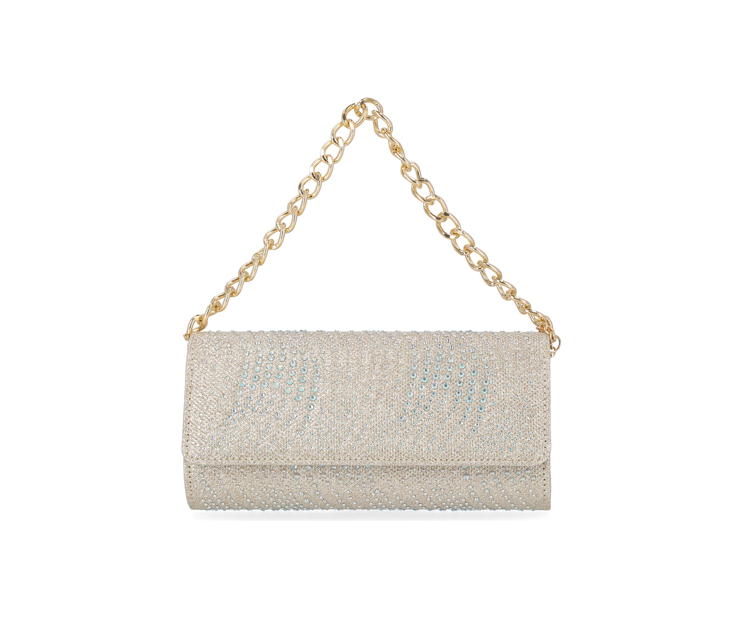 Max - Lurex with Stones Shoulder Clutch