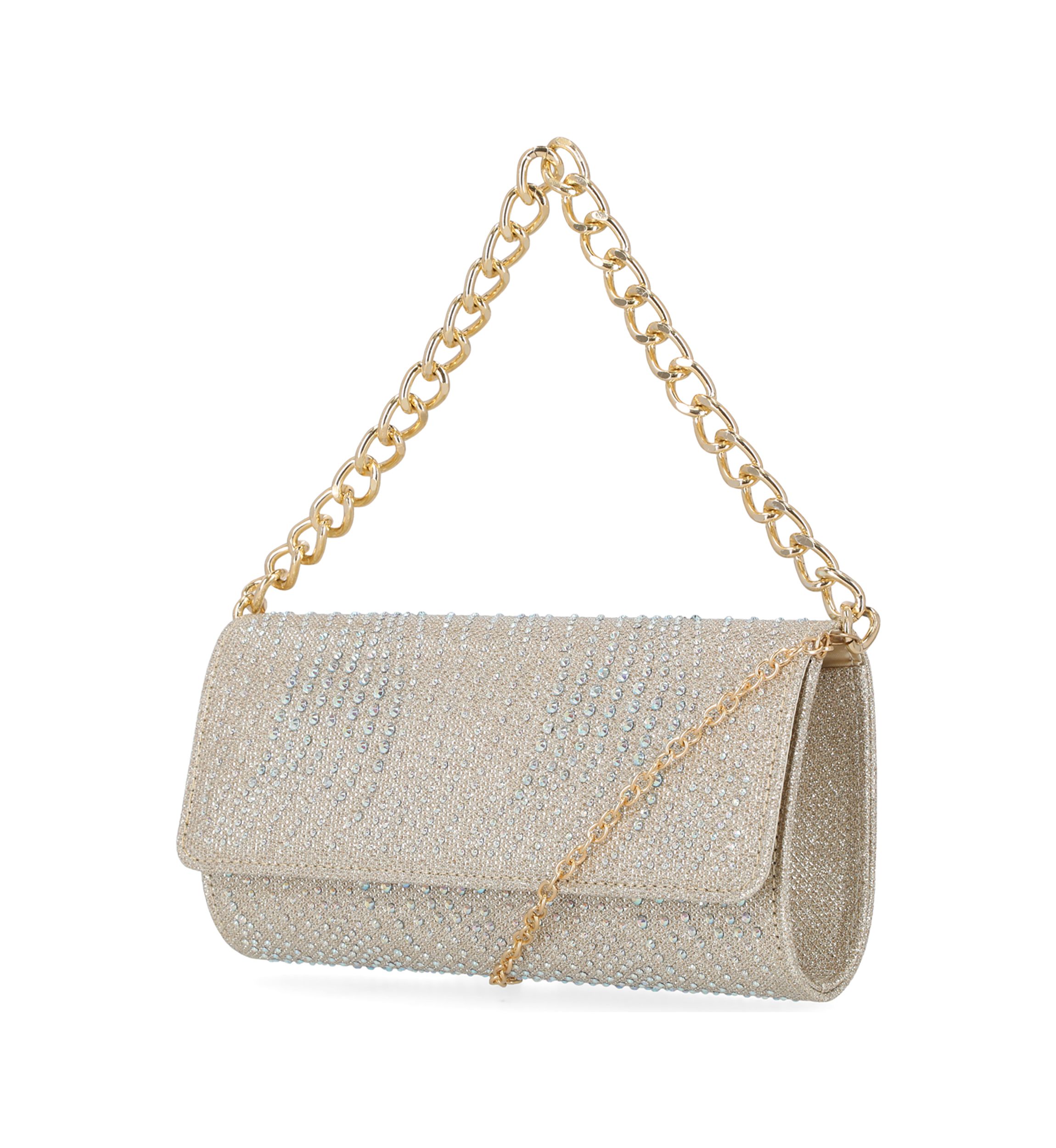 Max - Lurex with Stones Shoulder Clutch