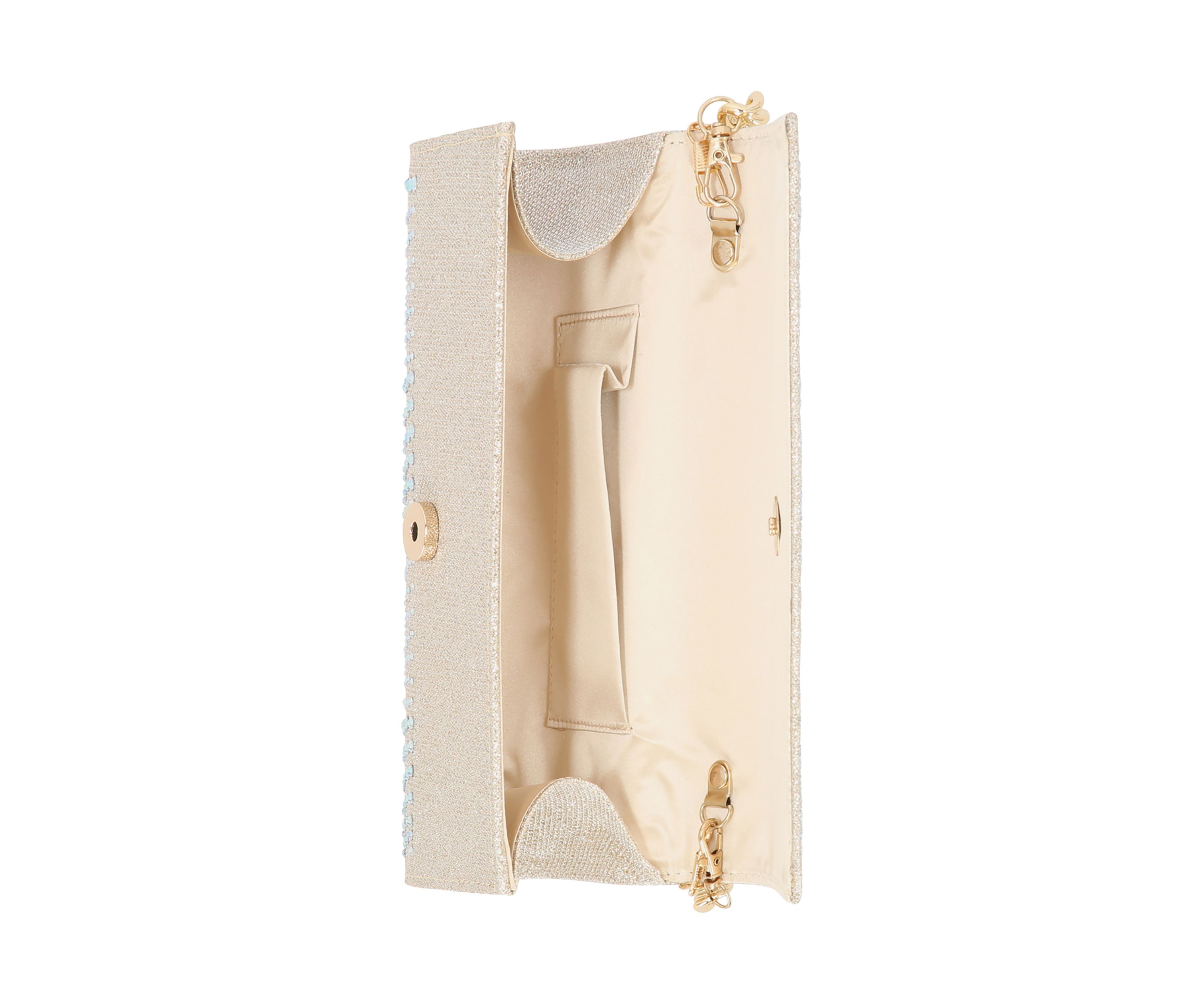 Max - Lurex with Stones Shoulder Clutch
