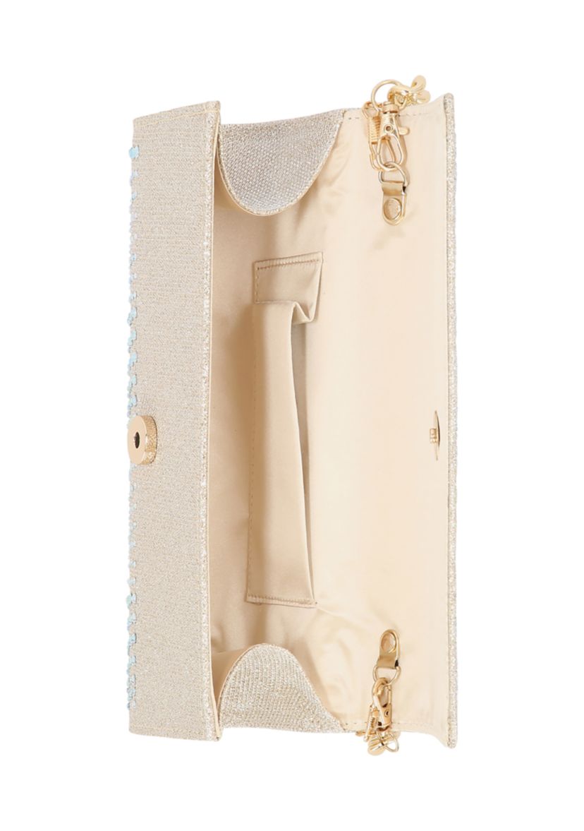 Max - Lurex with Stones Shoulder Clutch