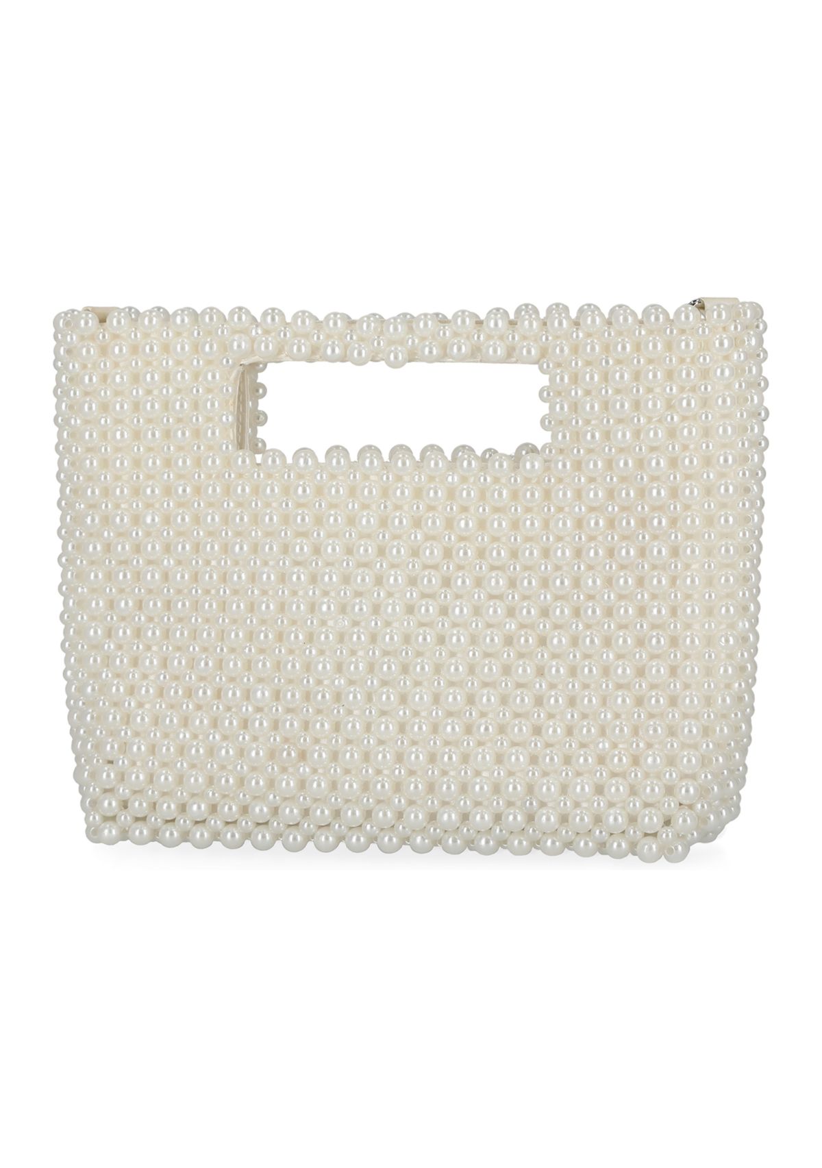 Doreen - Cutout Handle Pearl Clutch