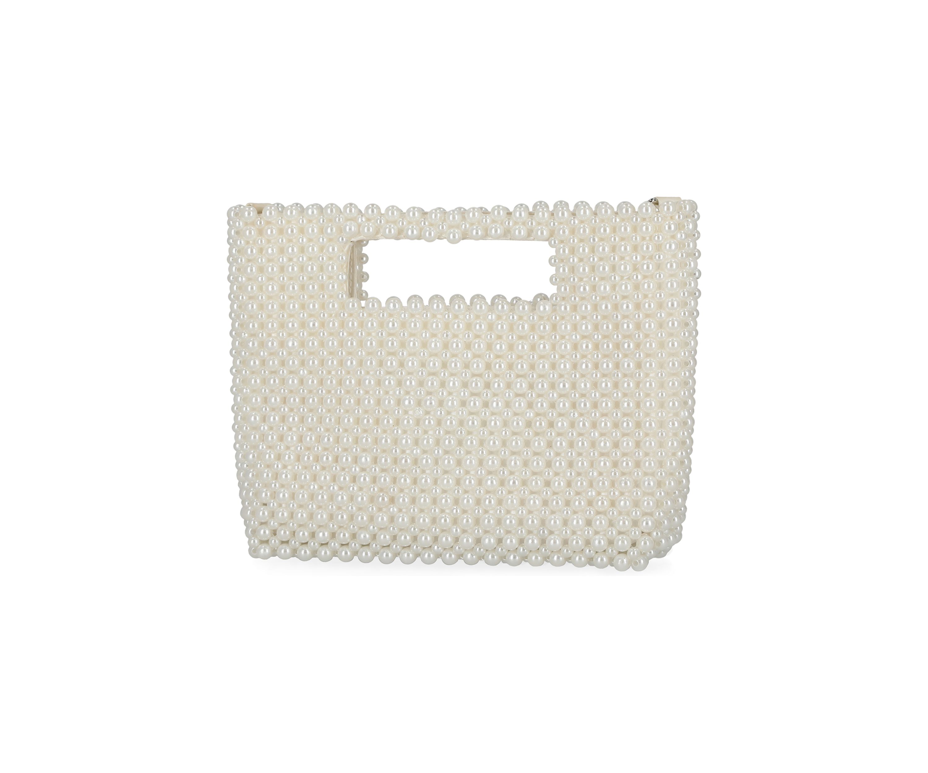 Doreen - Cutout Handle Pearl Clutch