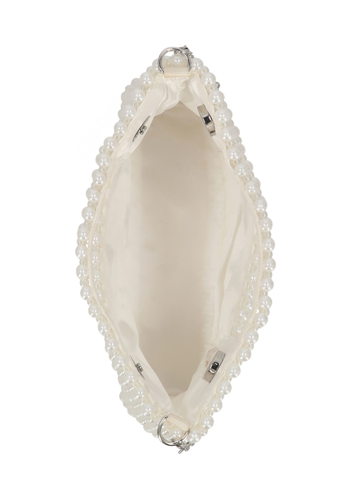 Doreen - Cutout Handle Pearl Clutch
