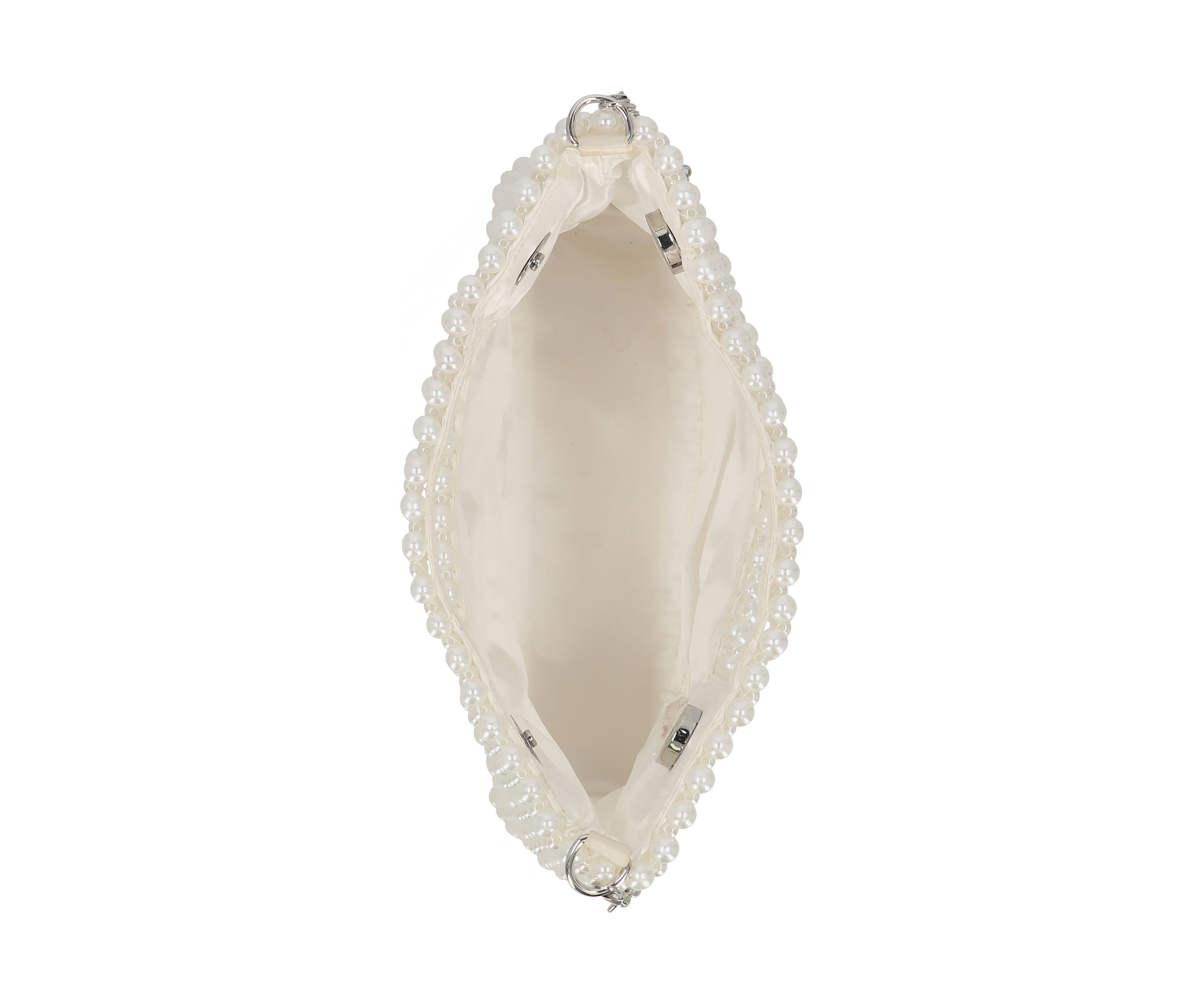 Doreen - Cutout Handle Pearl Clutch
