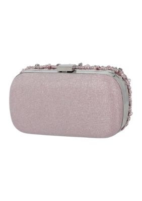 Janielle Confetti Beading Minaudière Clutch