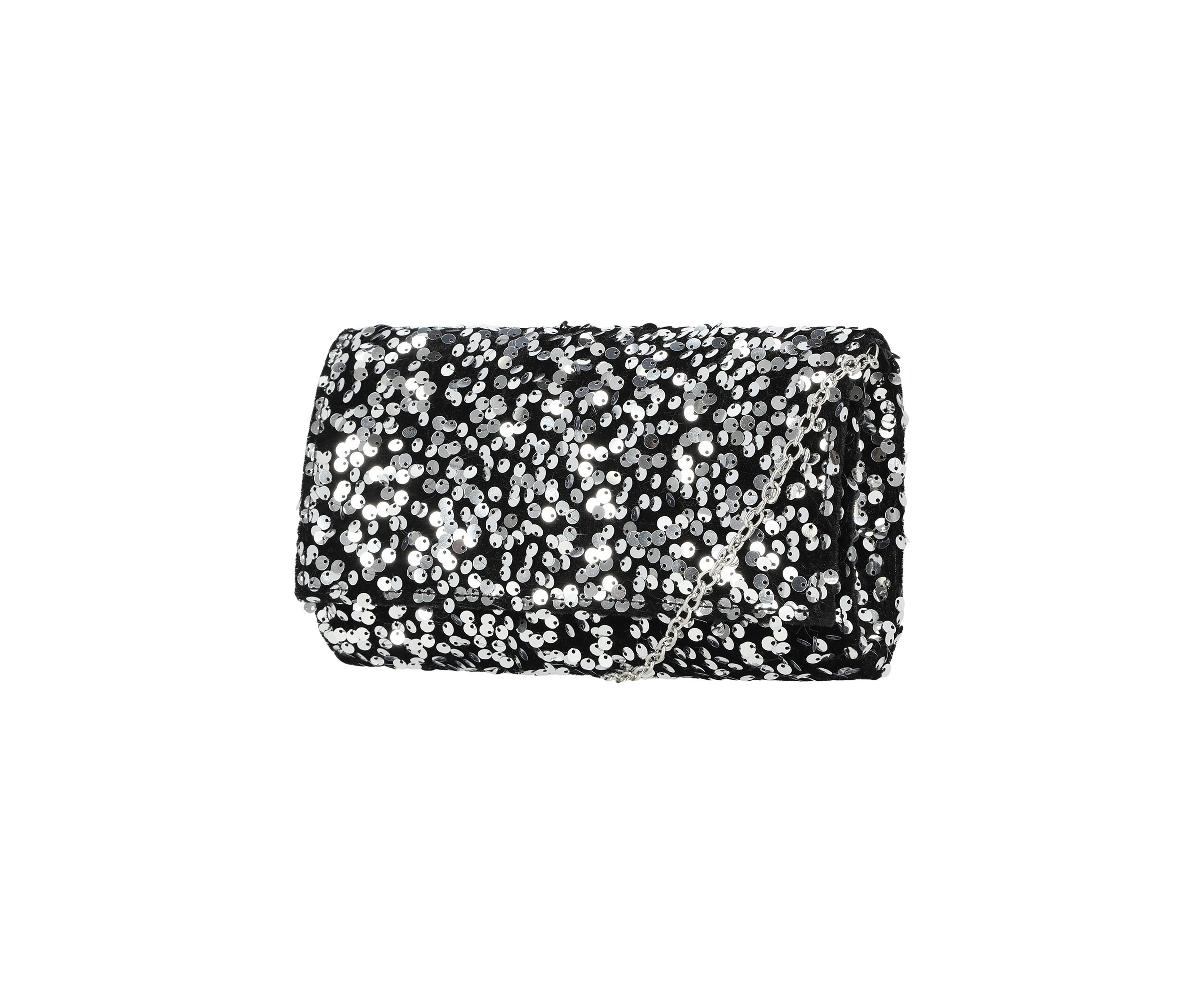 Chloe - Velvet Sequins Flap Bag