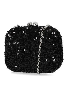 Jessica McClintock Blakely Velvet Sequin Clutch